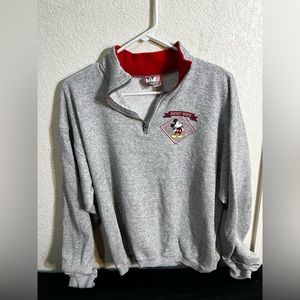 Vintage disney designs quarter zip pullover